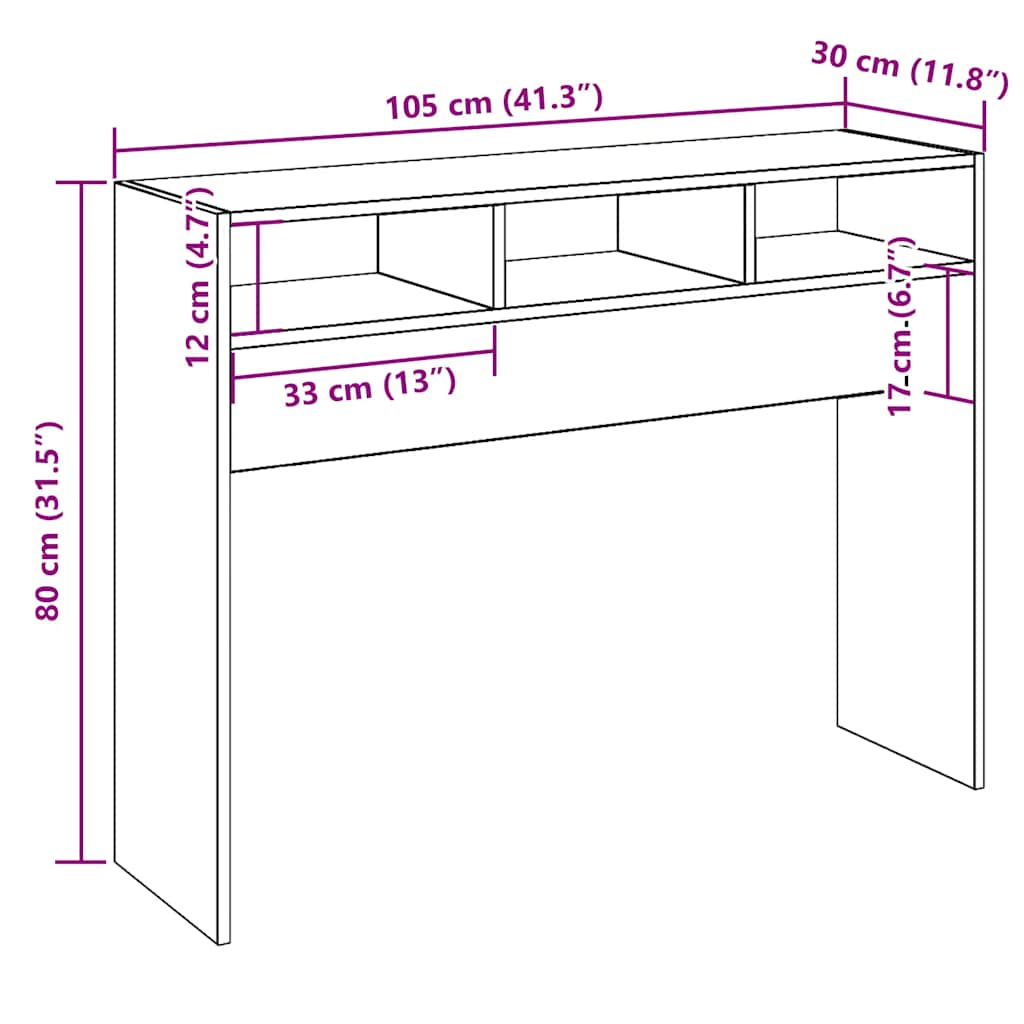 Mesa consola madeira antiga 105x30x80 cm madeira trabalhada