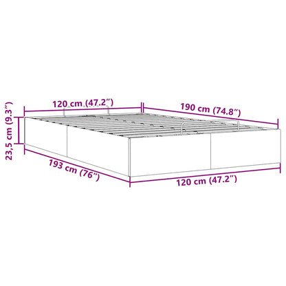 Otomano Bed Frame No Colchão Cinzento Claro 120x190 cm Veludo