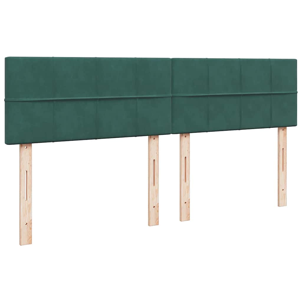 Estrutura de cama otomana com colchão 160x200 cm verde escuro