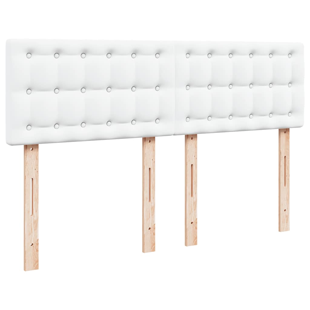 Estrutura de cama otomana com colchão 140x190 cm branco puro