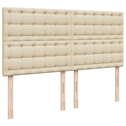 Estrutura de cama otomana com colchão tecido creme 160x200cm