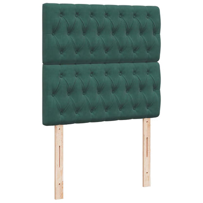 Estrutura cama otomana colchões 90x190cm veludo verde escuro