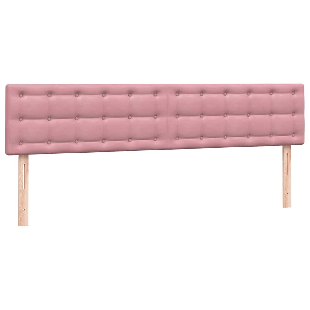 Cama com molas/colchão rosa 180x220 cm veludo