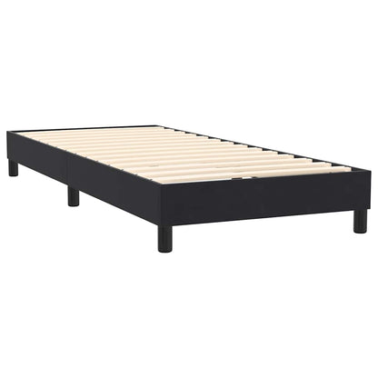 Cama box spring com colchão 90x210 cm veludo preto