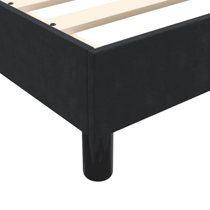 Cama box spring com colchão 90x210 cm veludo preto