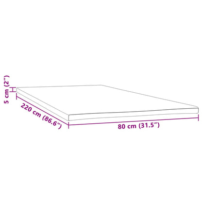 Sobre-colchão 80x220x5 cm