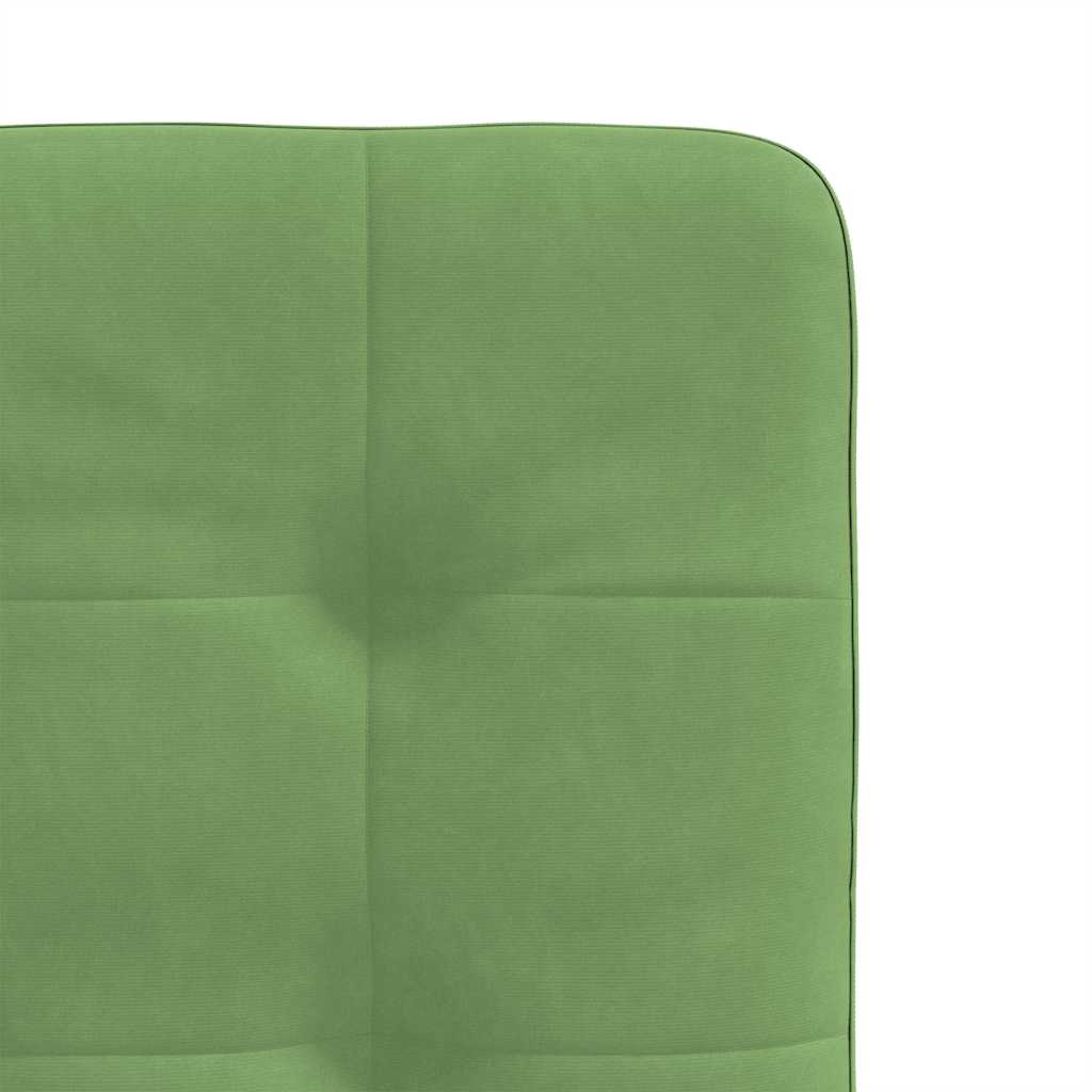 Cadeiras de jantar 4 pcs veludo verde-claro