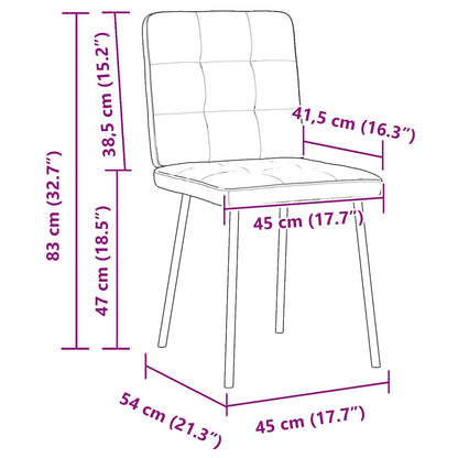 Cadeiras de jantar 6 pcs veludo cinzento-claro