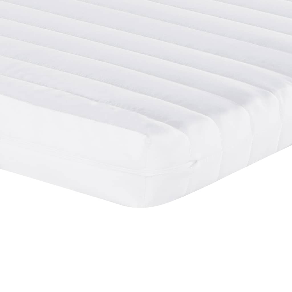 Sofá-cama c/ gavetão e colchões 80x200 cm pinho maciço branco