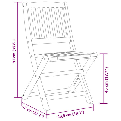 9 pcs conj. de jantar para jardim 180x90x75 cm acácia maciça