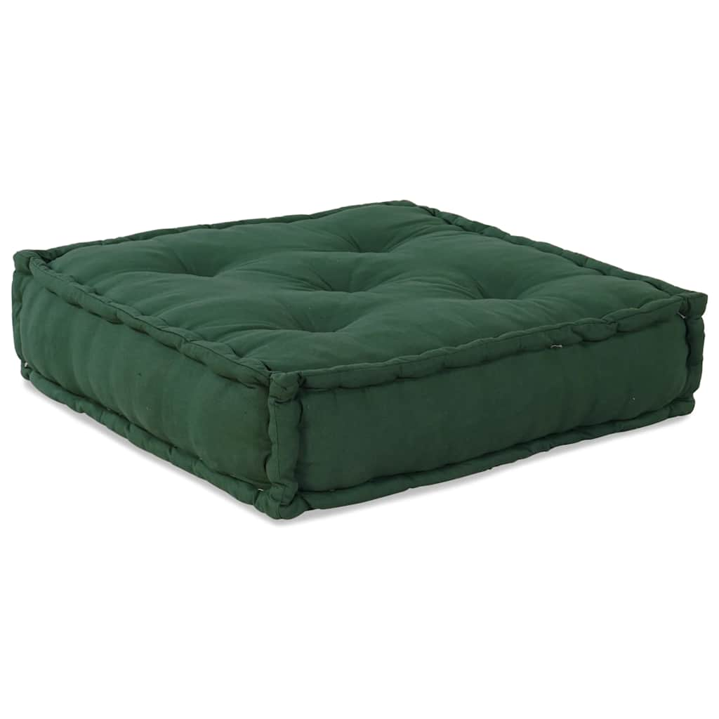 Pufe modular 70x70x54 cm tecido verde