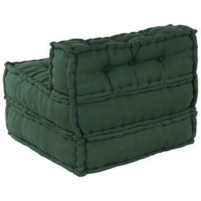 Pufe modular 70x70x54 cm tecido verde