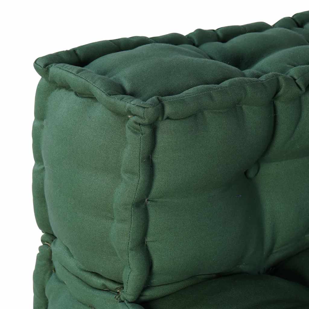 Pufe modular 70x70x54 cm tecido verde