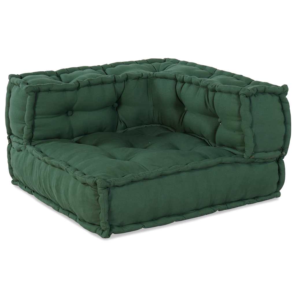 Pufe modular 140x70x36 cm tecido verde