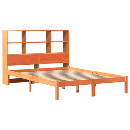 Cama com estante sem colchão 140x190 cm pinho maciço