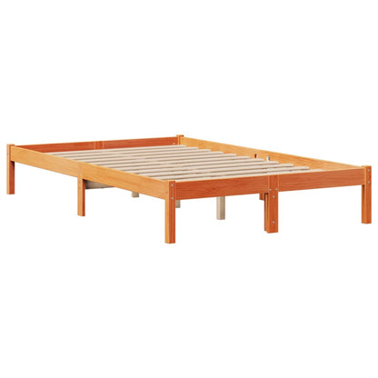 Cama com estante sem colchão 135x190 cm pinho maciço