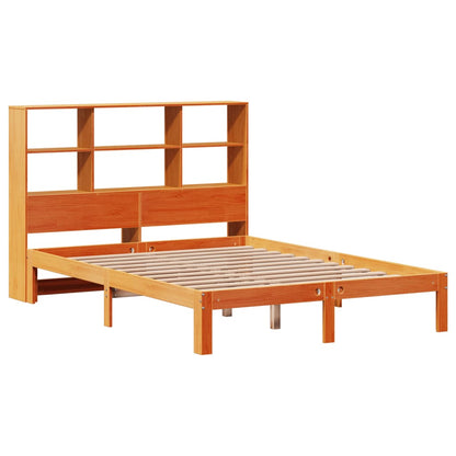 Cama com estante sem colchão 135x190 cm pinho maciço