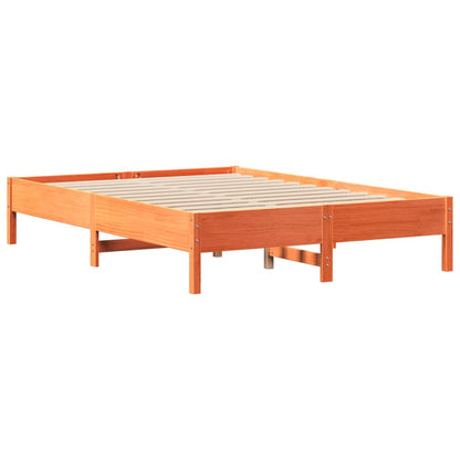 Cama com estante sem colchão 150x200 cm pinho maciço