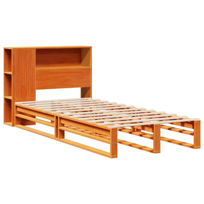 Cama com estante sem colchão 90x190 cm madeira maciça