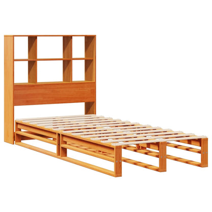 Cama com estante sem colchão 75x190 cm madeira maciça