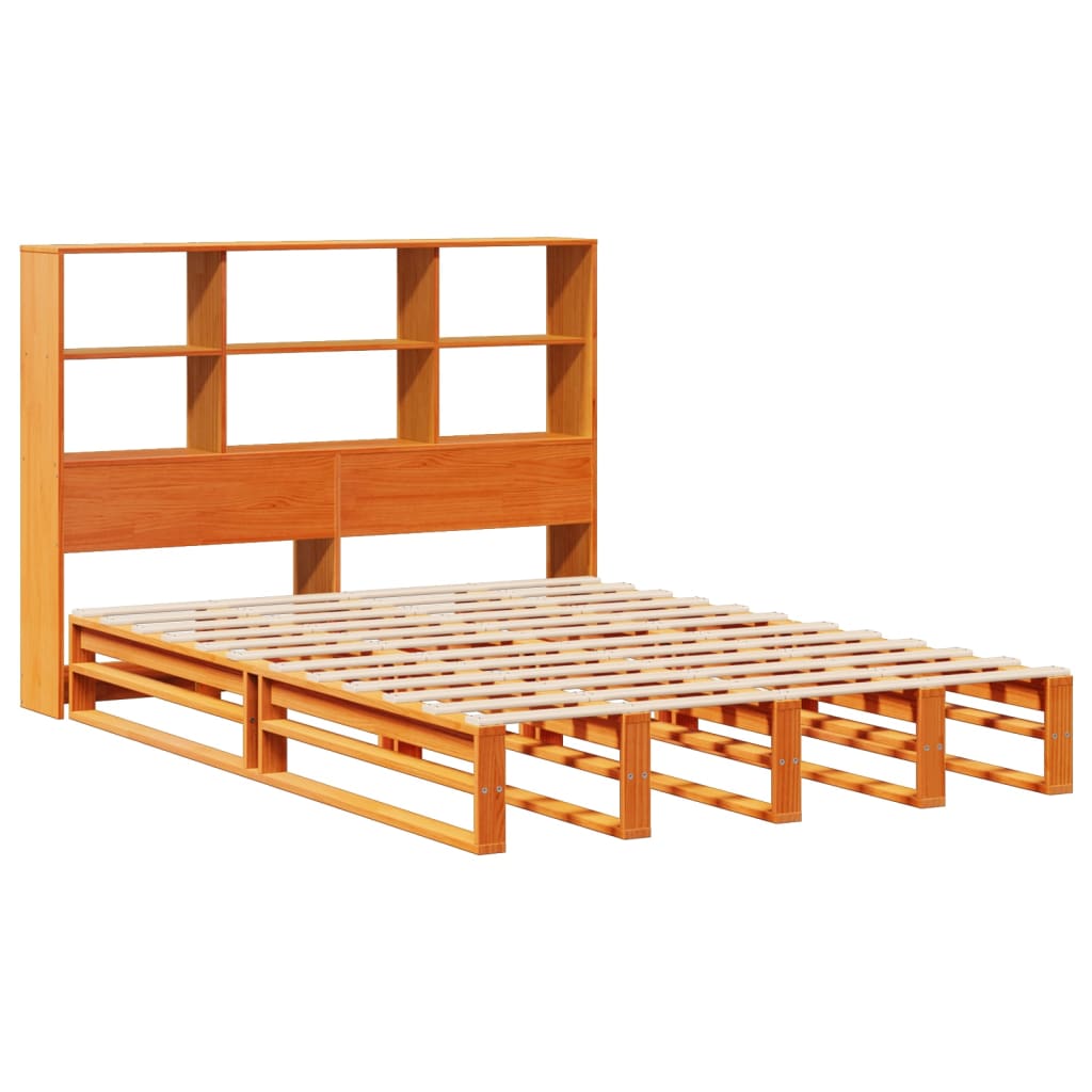 Cama com estante sem colchão 120x190 cm madeira maciça