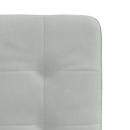 Cadeiras de jantar 2 pcs veludo cinzento-claro