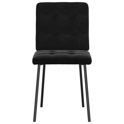 Cadeiras de jantar 2 pcs veludo preto