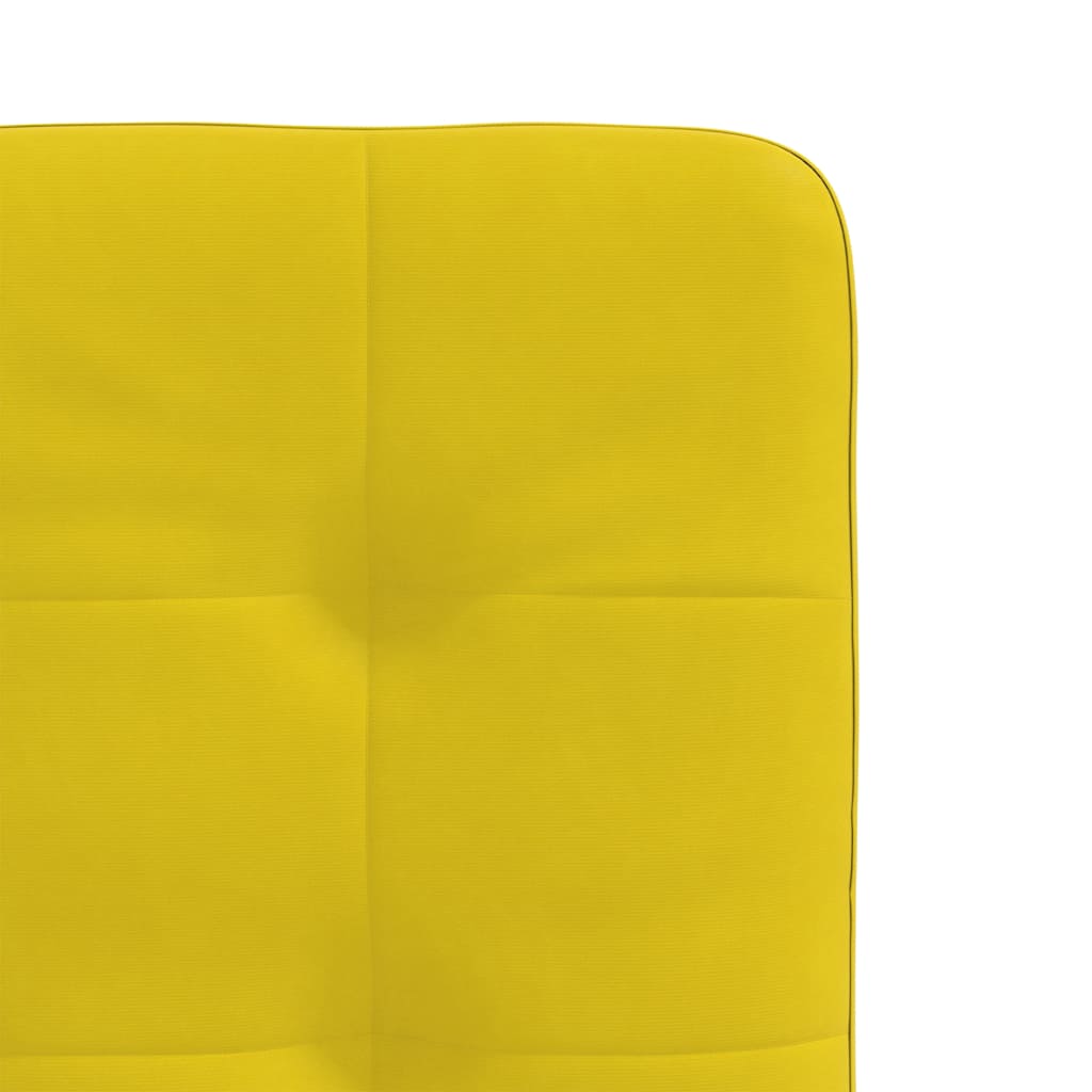 Cadeiras de jantar 2 pcs veludo amarelo