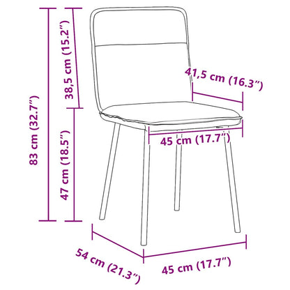 Cadeiras de jantar 2 pcs veludo cinzento-claro