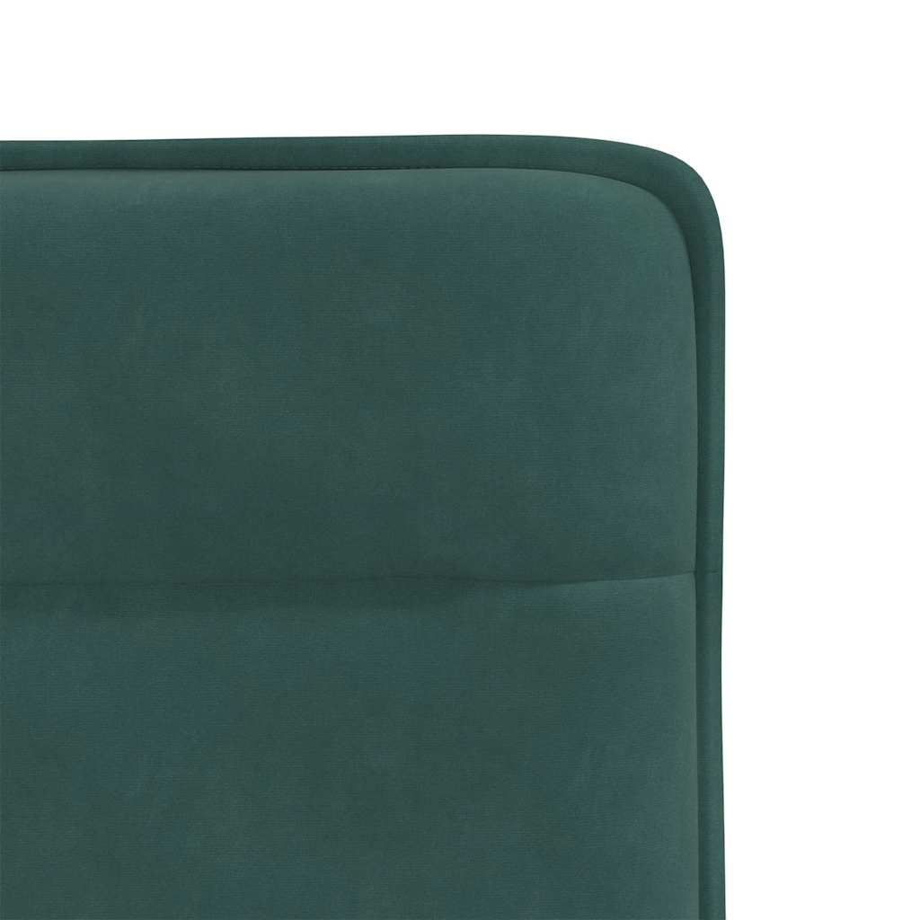 Cadeiras de jantar 2 pcs veludo verde-escuro