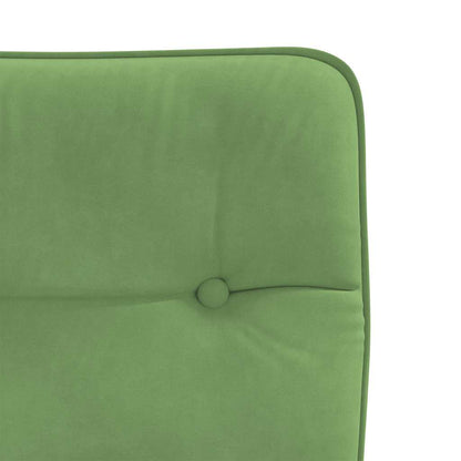 Cadeiras de jantar 2 pcs veludo verde-claro