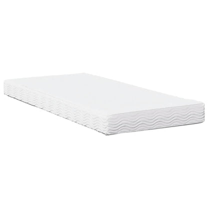 Sofá-cama com colchão 90x200 cm madeira de pinho maciça branco