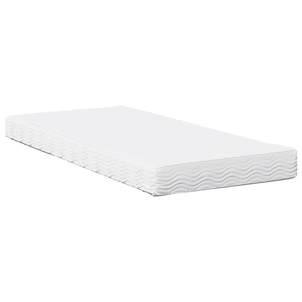 Sofá-cama com colchão 80x200 cm madeira de pinho maciça branco