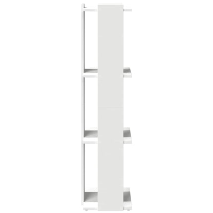 Estante 3-Tier Branco 60x30x120 cm Madeira Engenheirada