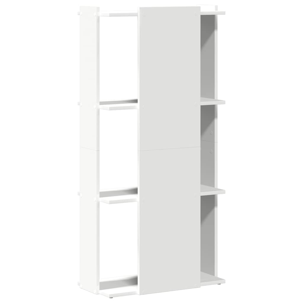 Estante 3-Tier Branco 60x30x120 cm Madeira Engenheirada