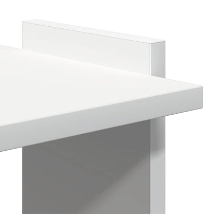 Estante 3-Tier Branco 60x30x120 cm Madeira Engenheirada