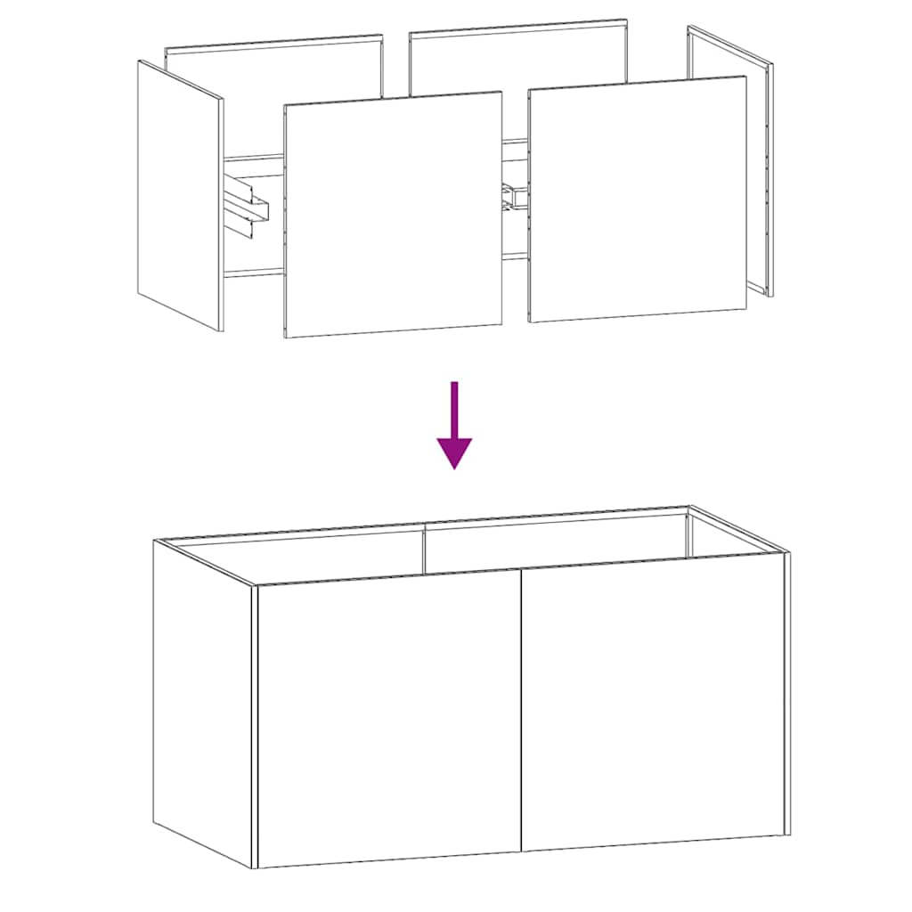 Vaso floreira 80x40x40 cm aço laminado a frio branco