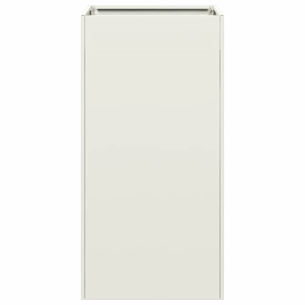 Vaso floreira 40x40x80 cm aço laminado a frio branco