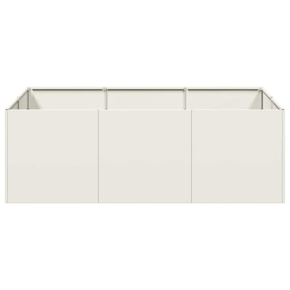 Vaso floreira 120x80x40 cm aço branco