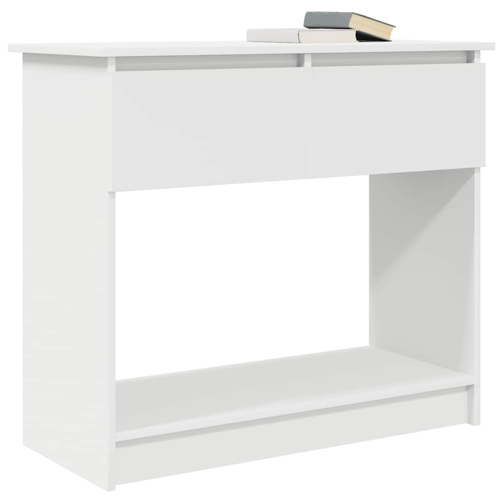 Mesa consola com gavetas 85,5x38,5x74,5 cm branco