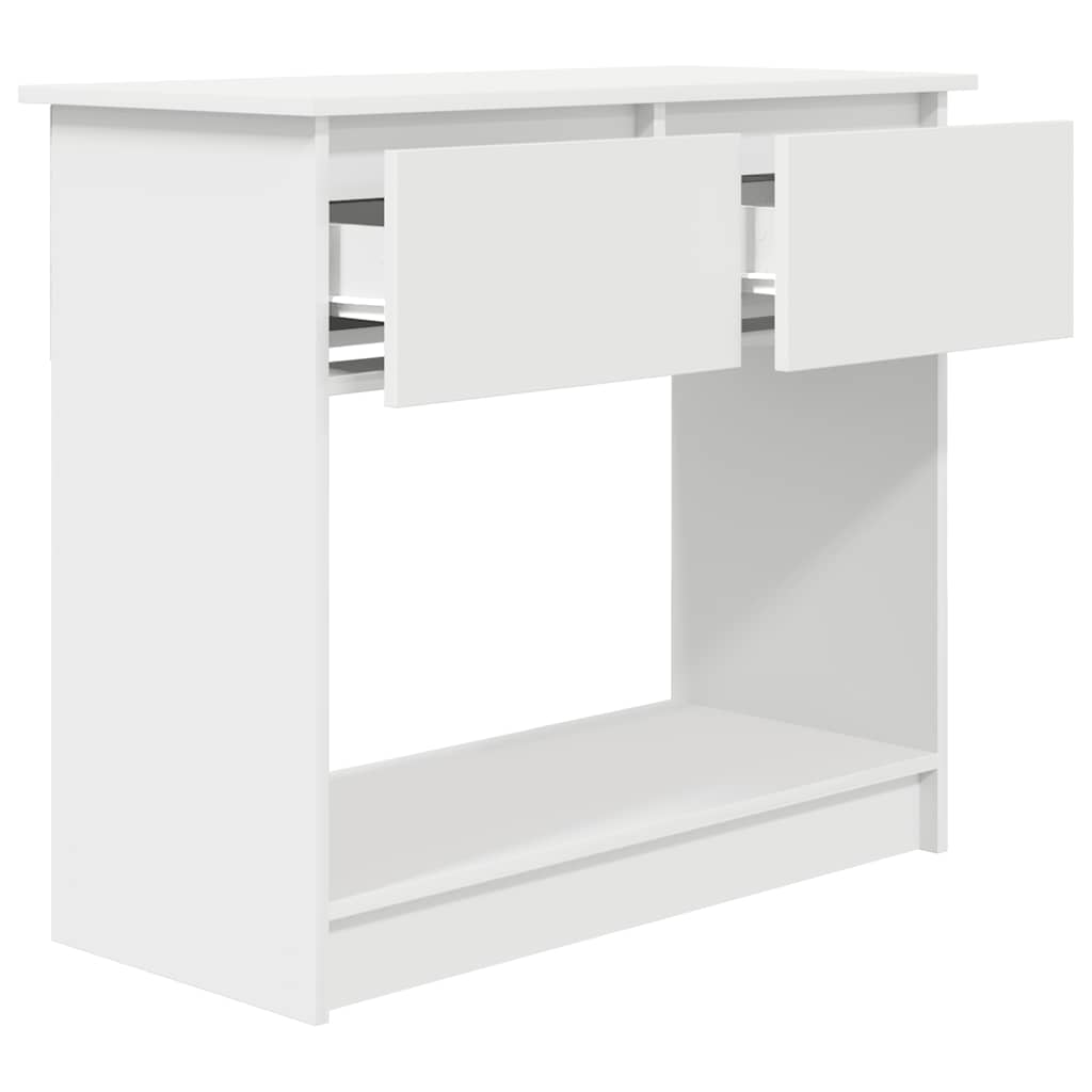 Mesa consola com gavetas 85,5x38,5x74,5 cm branco