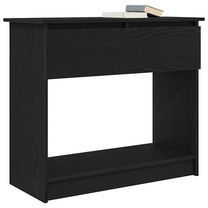 Mesa consola com gavetas 85,5x38,5x74,5 cm preto