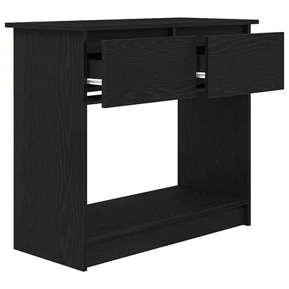 Mesa consola com gavetas 85,5x38,5x74,5 cm preto