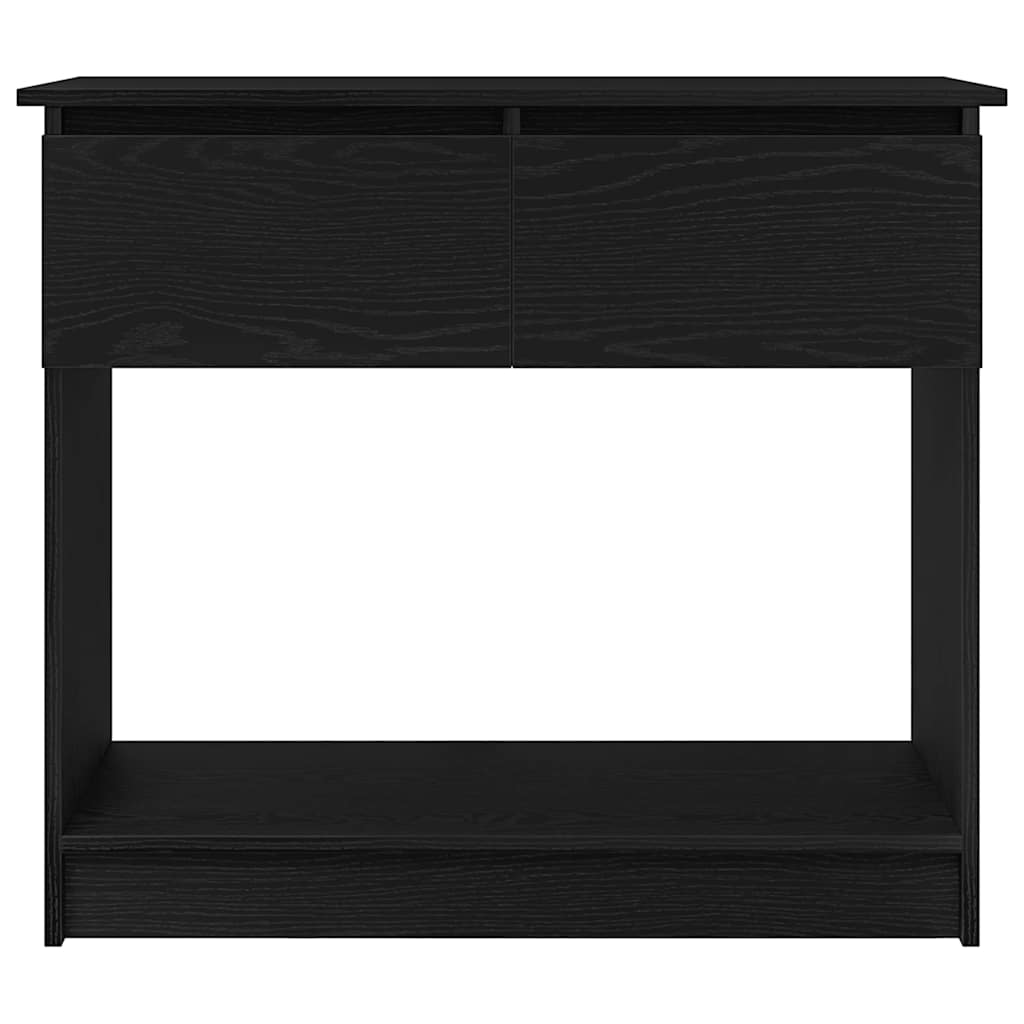 Mesa consola com gavetas 85,5x38,5x74,5 cm preto