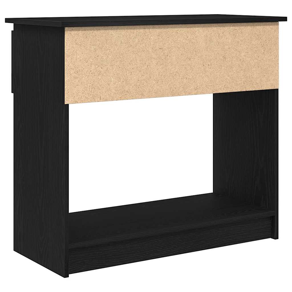 Mesa consola com gavetas 85,5x38,5x74,5 cm preto