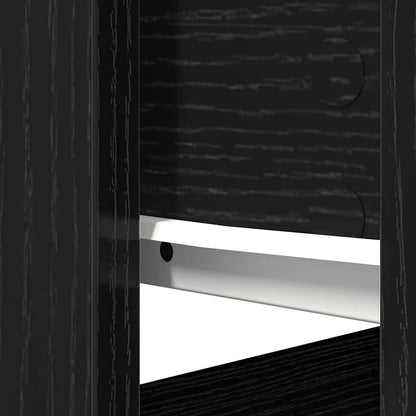 Mesa consola com gavetas 85,5x38,5x74,5 cm preto