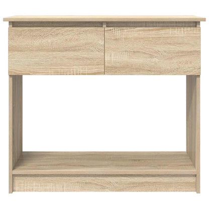 Mesa consola com gavetas 85,5x38,5x74,5 cm carvalho sonoma