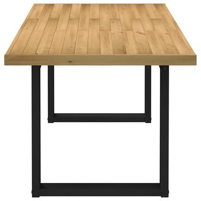 Mesa de jantar NOAIN pernas forma U 180x90x75 cm pinho maciço