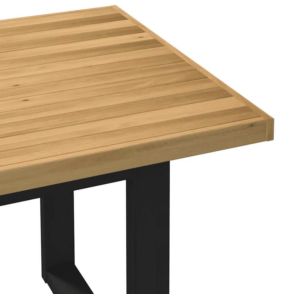 Mesa de jantar NOAIN pernas forma U 180x90x75 cm pinho maciço