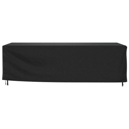 Capas móveis de jardim 2pcs 300x140x90cm impermeável 420D preto